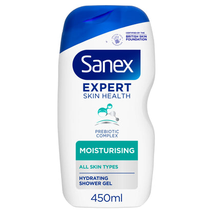 Sanex Expert Skin Health Moisturising Shower Gel Body Wash 450Ml — image 1