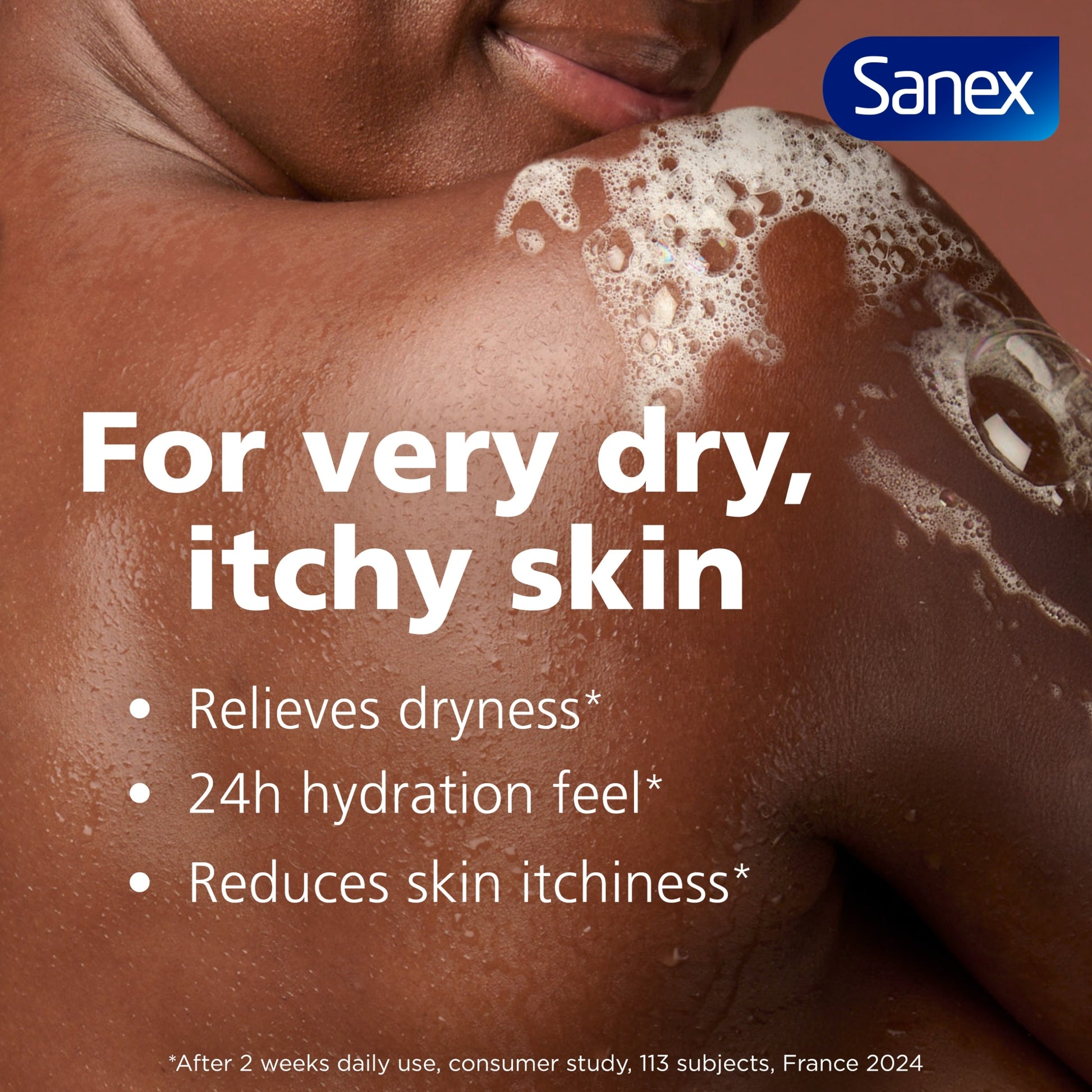 Sanex Expert Skin Health+ Skin Therapy Anti Dryness Shower Gel Body Wash 450ml — image 3