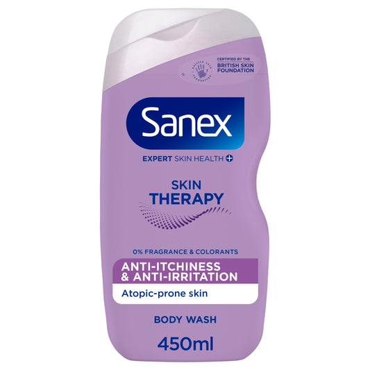 Sanex Expert Skin Health+ Skin Therapy Anti Irritation Shower Gel Body Wash 450ml — image 1