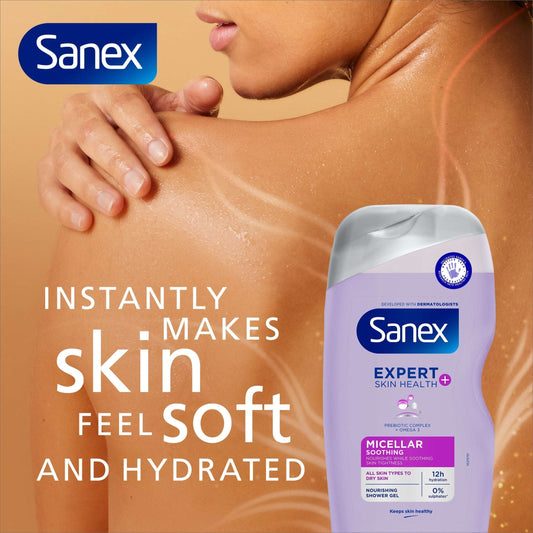 Sanex Expert Skin Health+ Soothing Shower Gel Body Wash 450ml — image 2