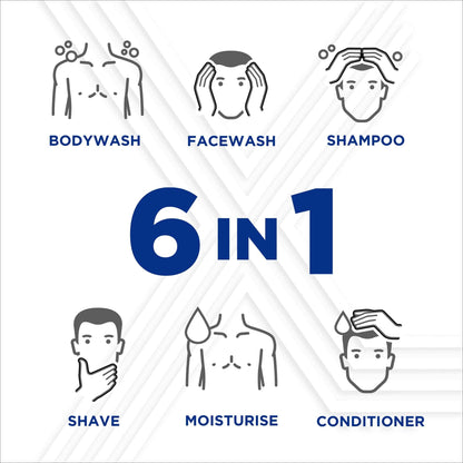 SANEX Men Skin Health Sensitive Care 6 In 1 Shower Gel 400ml