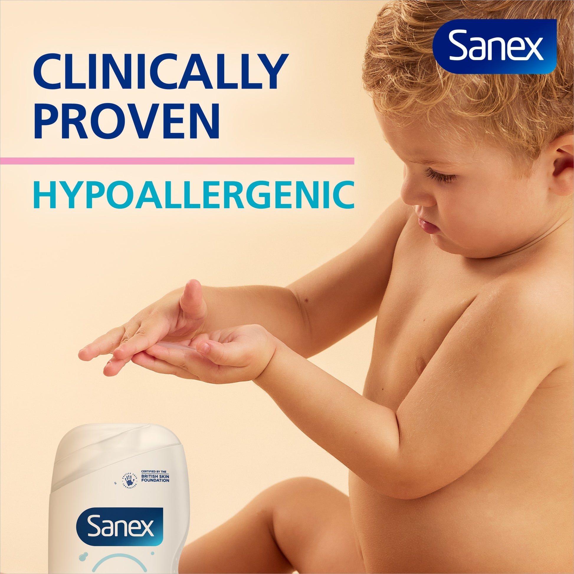 Sanex Zero% Baby Hypoallergenic Fragrance Free Bath Wash & Shampoo 450ml — image 4