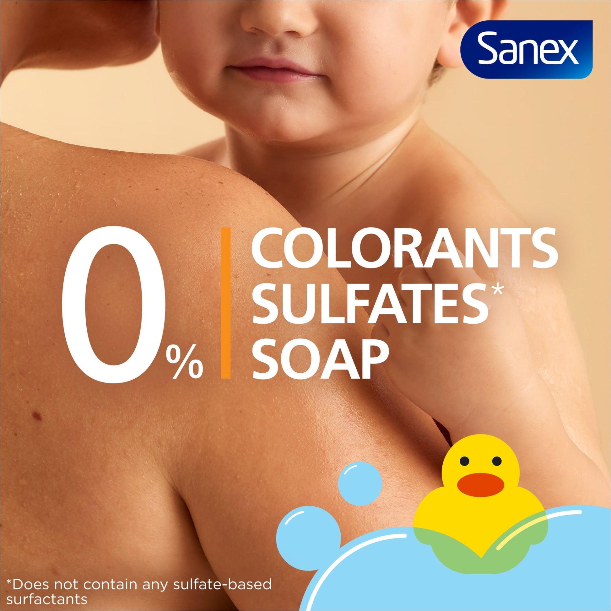 Sanex Zero% Baby Hypoallergenic Nourishing Bath Wash & Shampoo 450ml — image 3