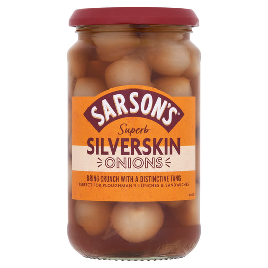 Sarsons Medium & Tangy Silverskin Onions 460G — image 1