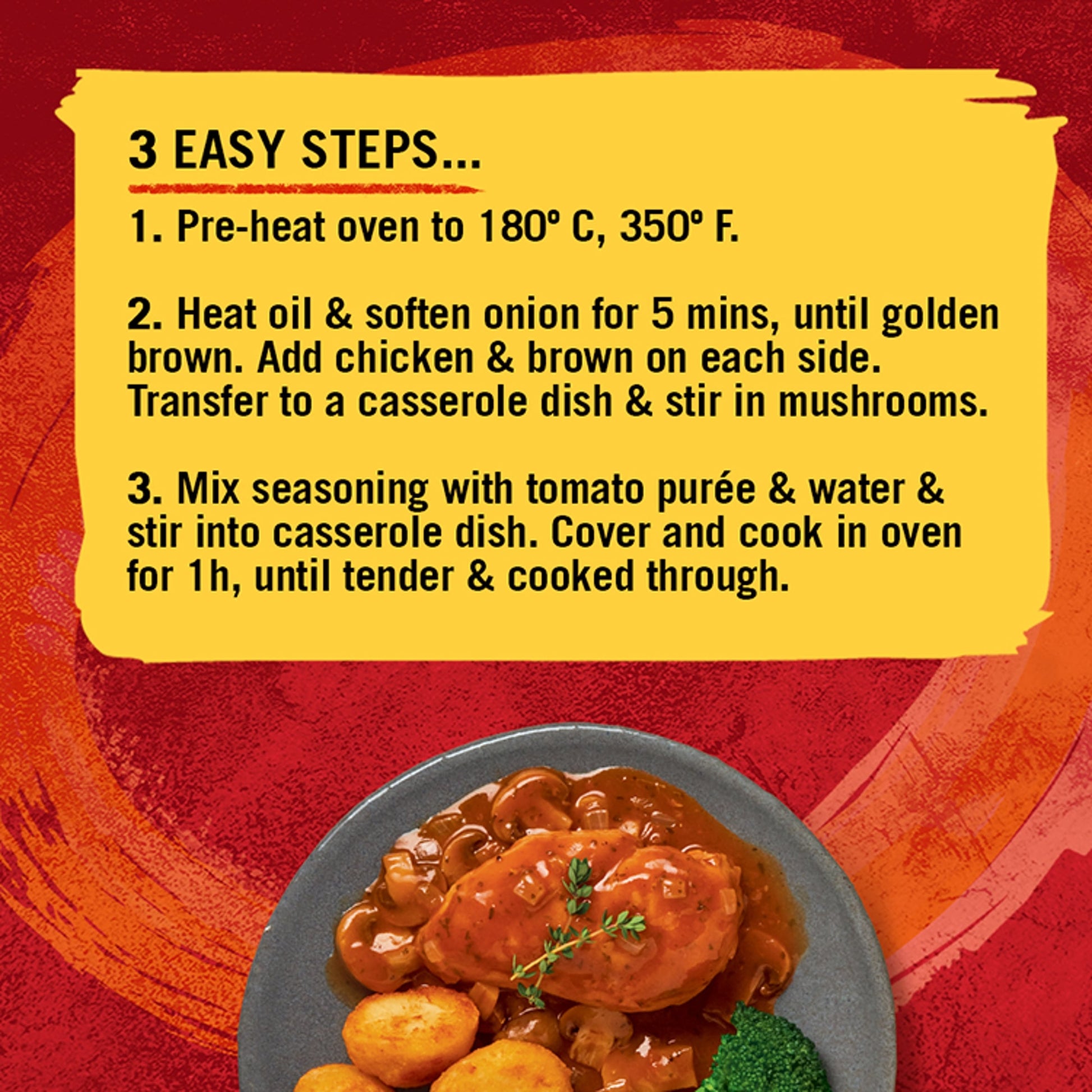 Schwartz Chicken Chasseur Recipe Mix 40g — image 2