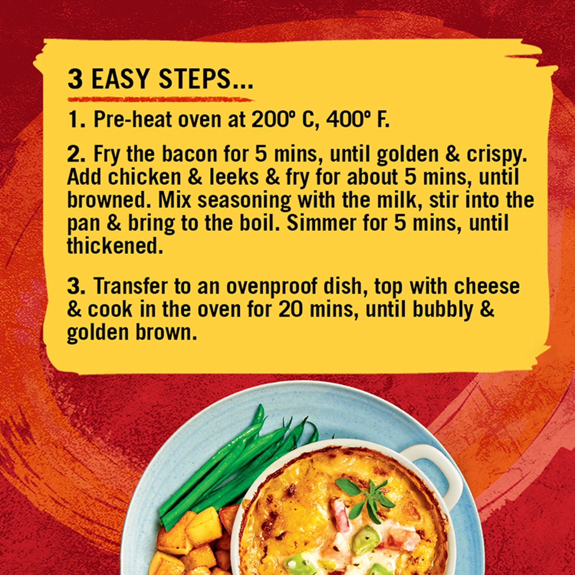 Schwartz Chicken & Leek Bake Recipe Mix 35g — image 2