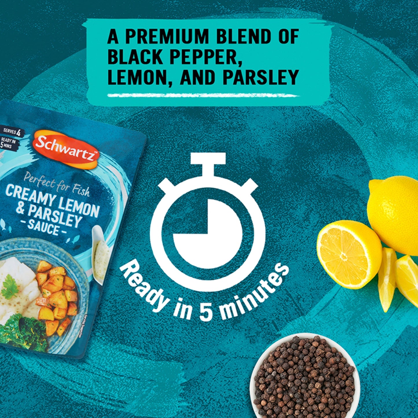 Schwartz Fish Lemon & Parsley Sauce 300G — image 2
