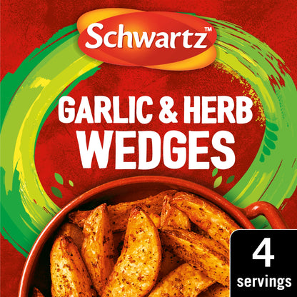 Schwartz garlic & Herb Potato Wedges Recipe Mix 38g — image 1
