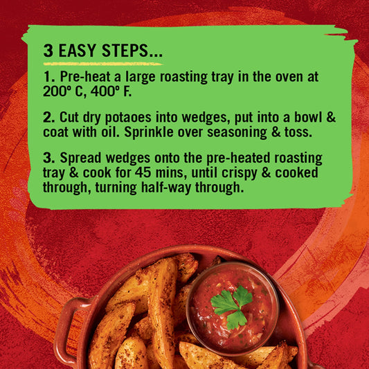 Schwartz garlic & Herb Potato Wedges Recipe Mix 38g — image 2