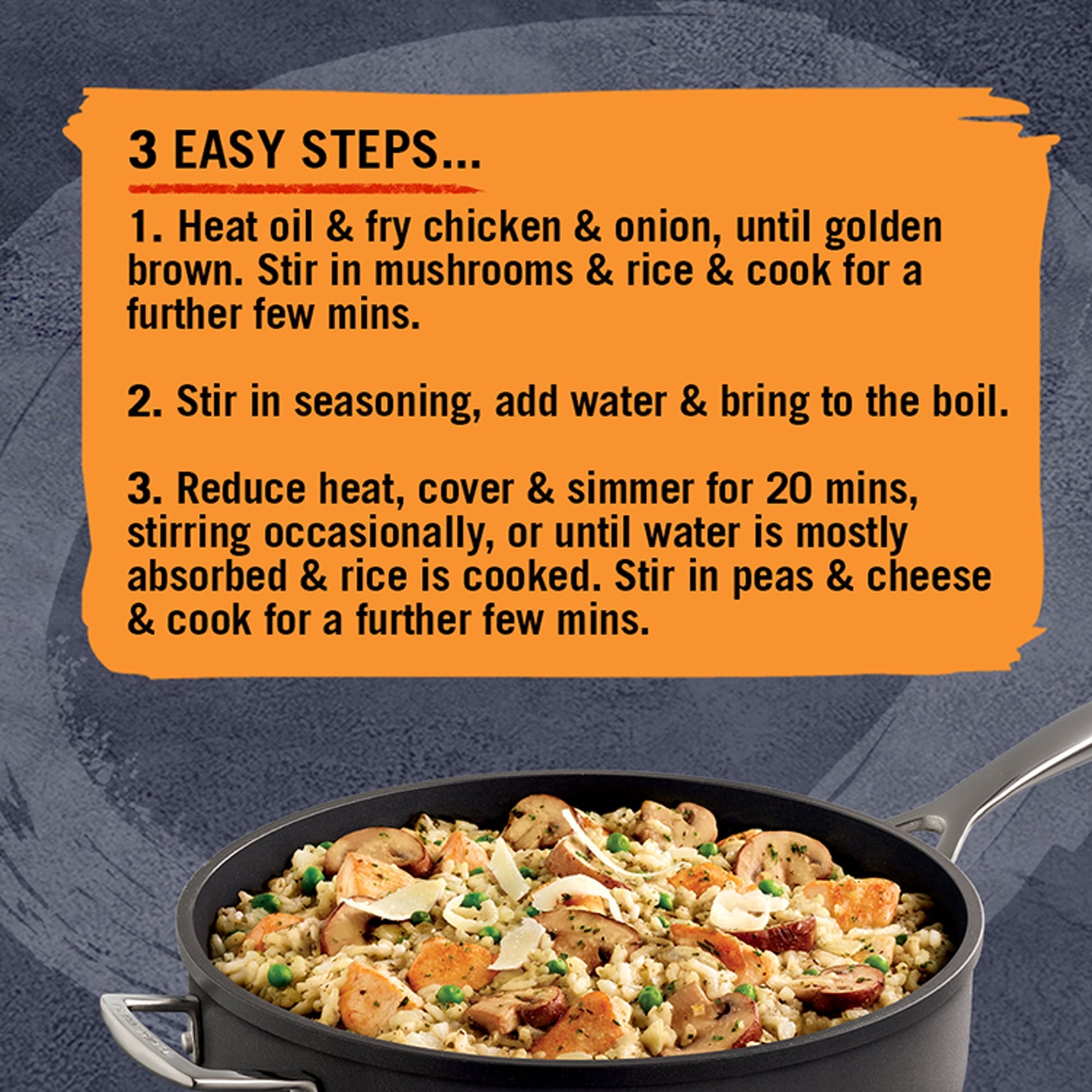 Schwartz One Pan Italian Chicken Risotto Recipe Mix 28g — image 2