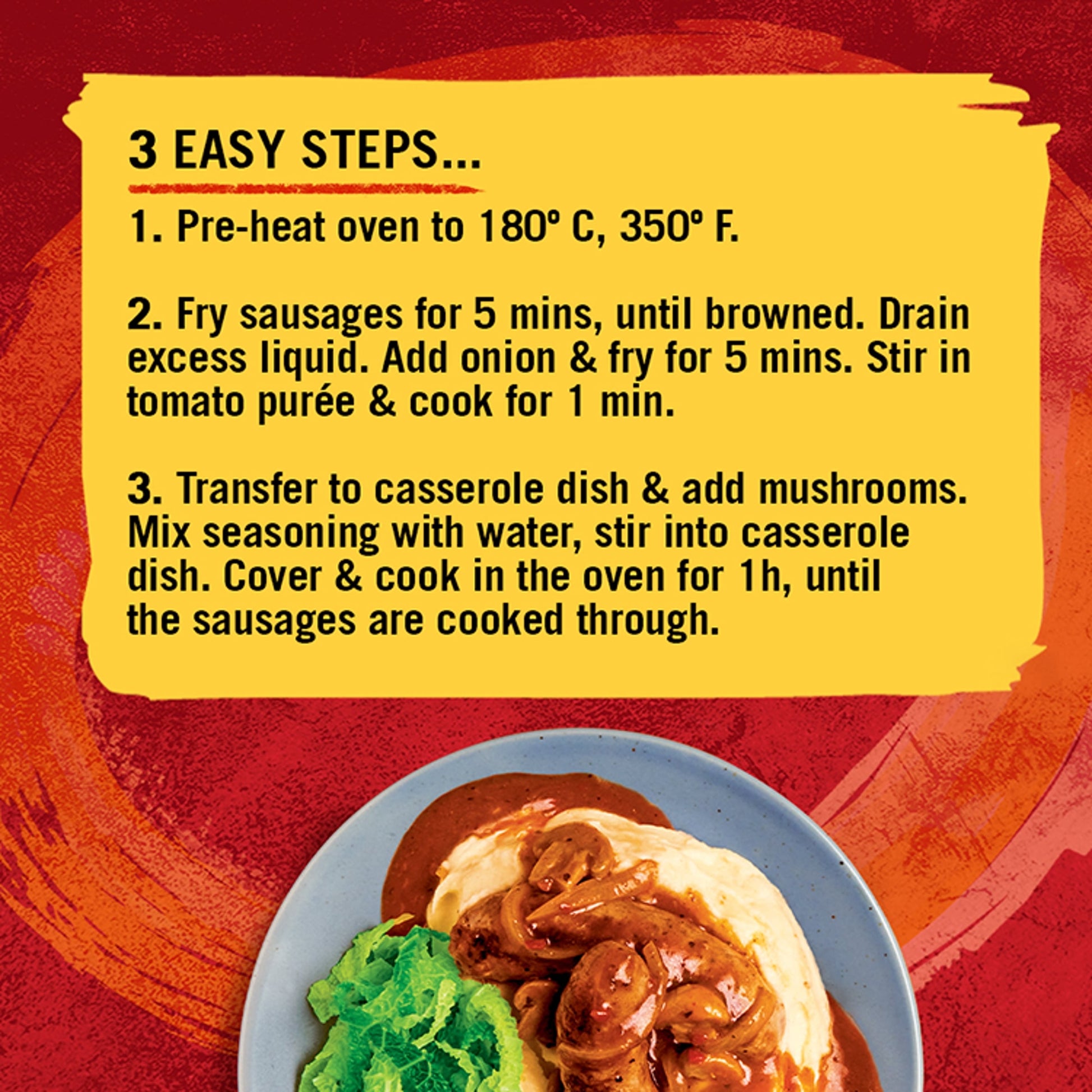 Schwartz Sausage Casserole Recipe Mix 35g — image 2