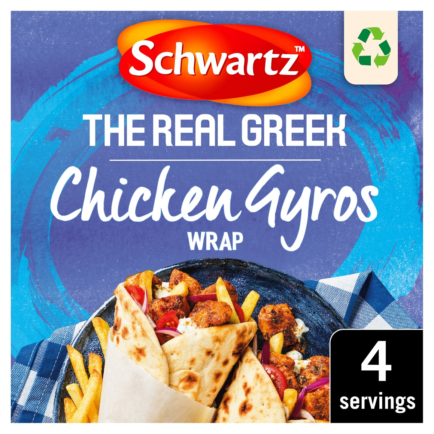 Schwartz The Real greek Chicken gyros Wrap Recipe Mix 20g — image 1