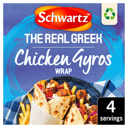Schwartz The Real greek Chicken gyros Wrap Recipe Mix 20g — image 1