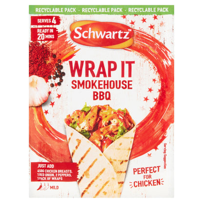 Schwartz Wrap It Smokehouse BBQ Recipe Mix 30g — image 1