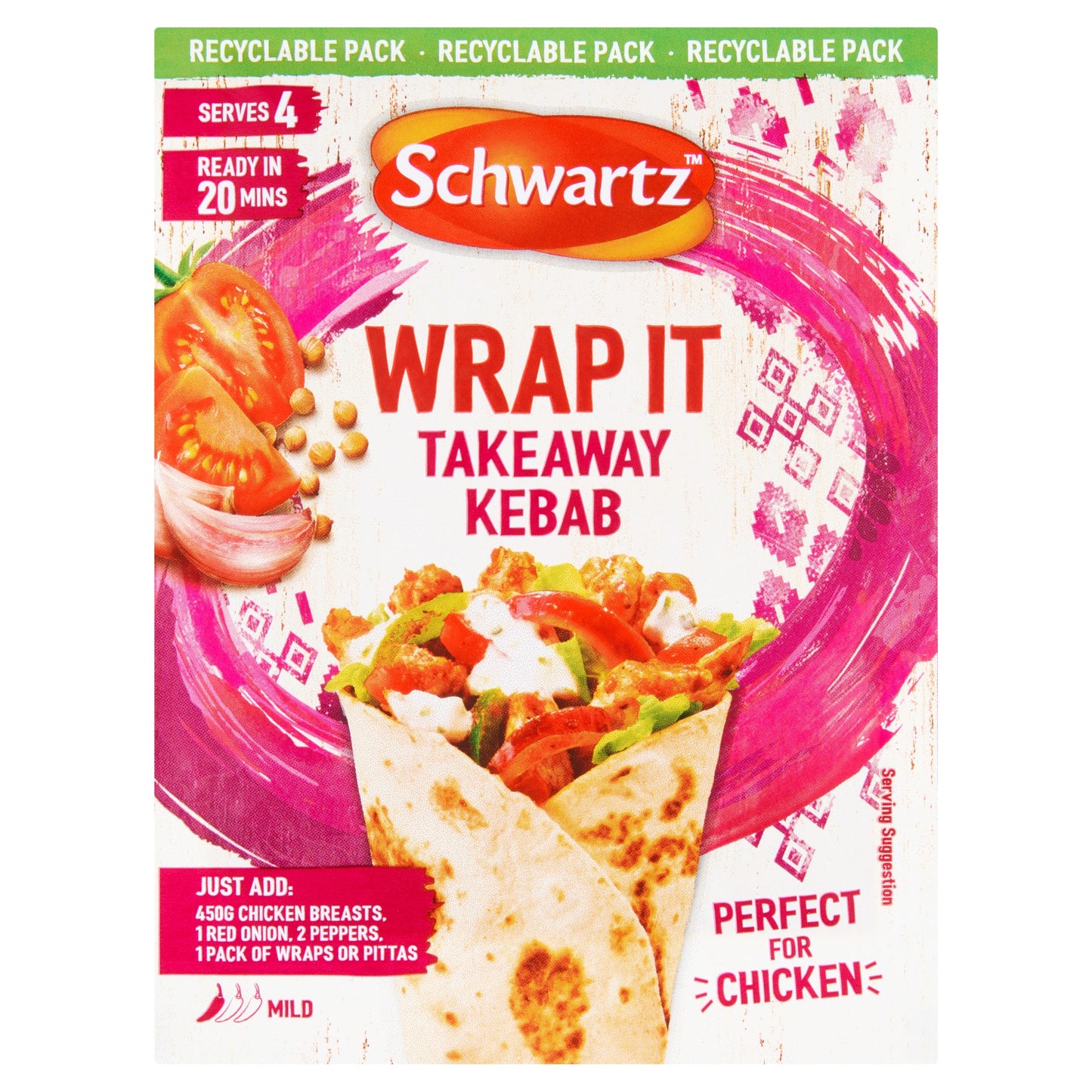 Schwartz Wrap It Takeaway Kebab Recipe Mix 30g — image 1