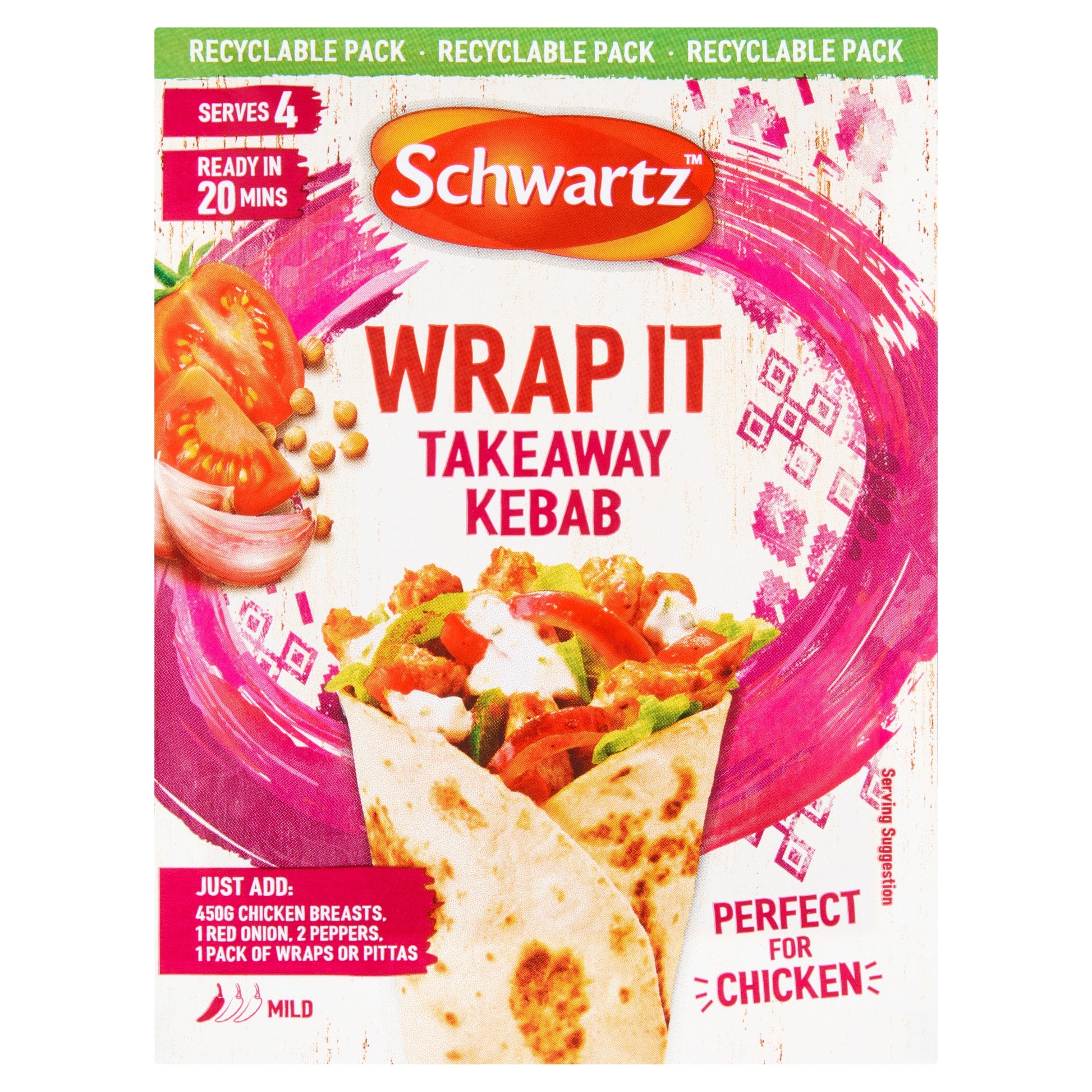 Schwartz Wrap It Takeaway Kebab Recipe Mix 30g — image 1
