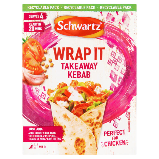 Schwartz Wrap It Takeaway Kebab Recipe Mix 30g — image 1