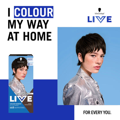 Schwarzkopf LIVE Colour Moment 010 Charcoal Brunette Semi-Permanent Hair Dye — image 2