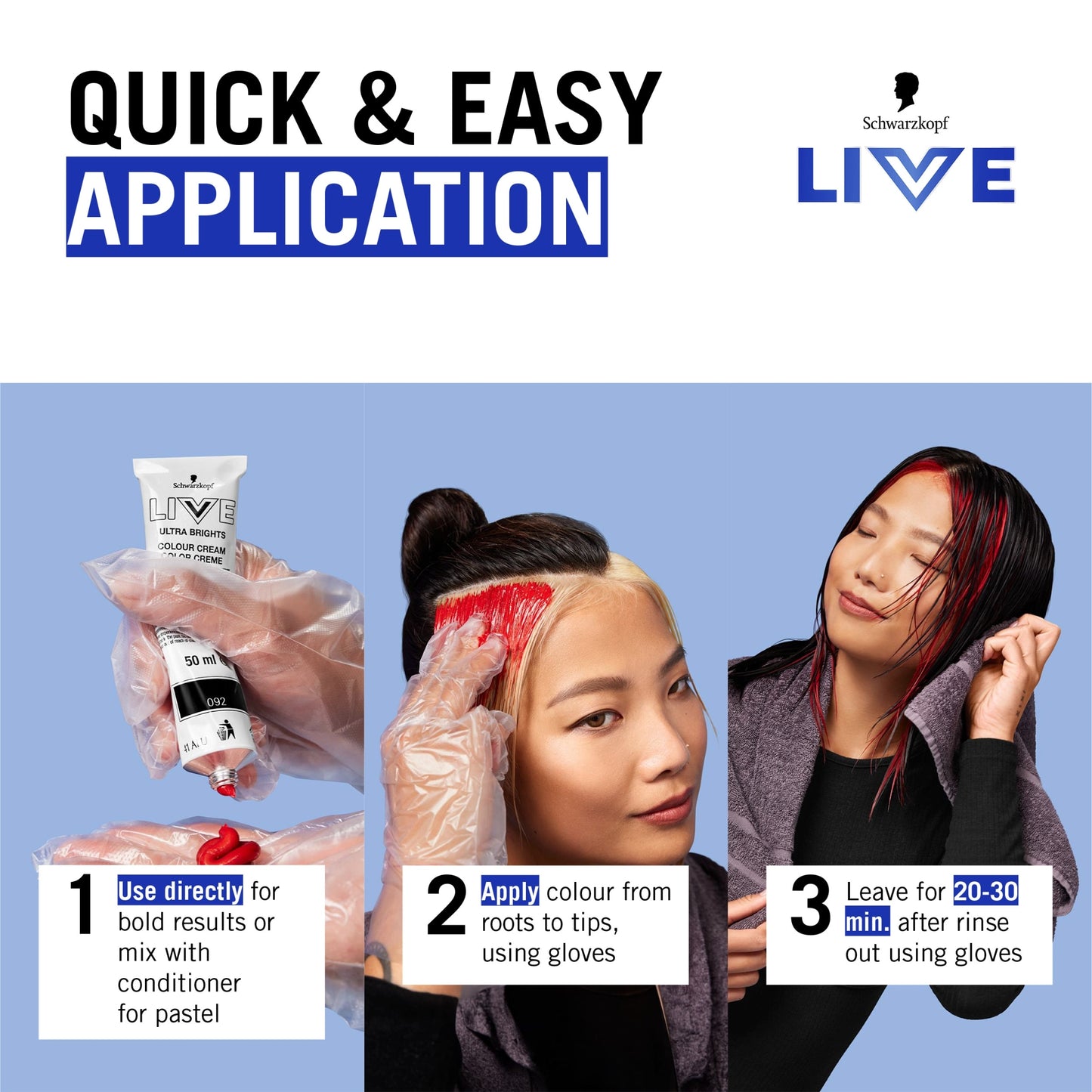 Schwarzkopf LIVE Colour Moment 010 Charcoal Brunette Semi-Permanent Hair Dye — image 5