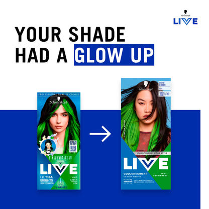 Schwarzkopf LIVE Colour Moment 024 Vivid Green Semi-Permanent Hair Dye — image 2