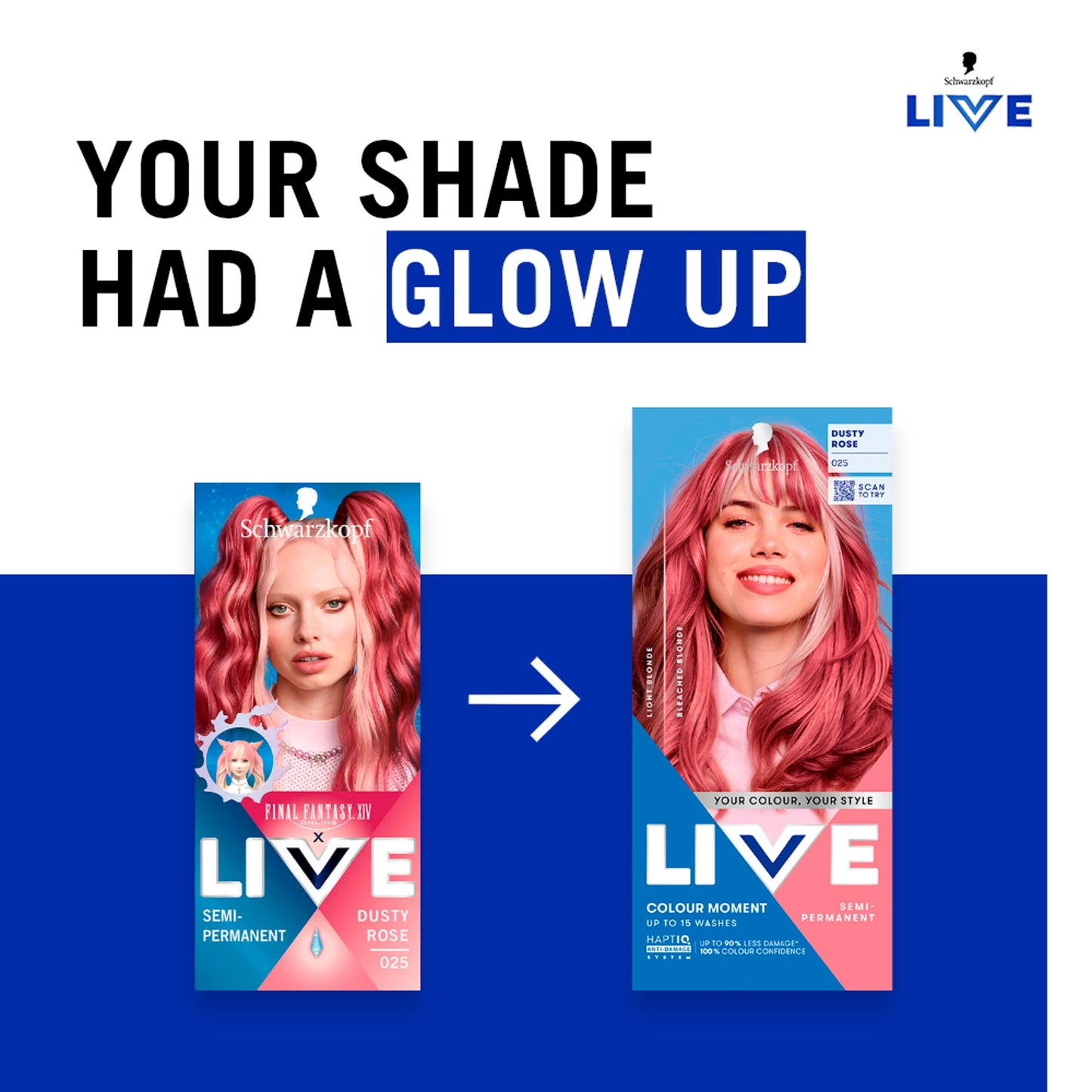 Schwarzkopf LIVE Colour Moment 025 Dusty Rose Semi-Permanent Hair Dye — image 2
