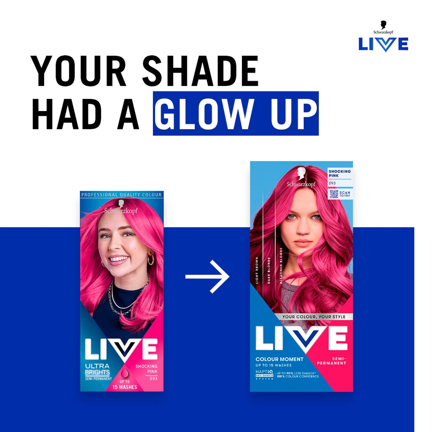Schwarzkopf LIVE Colour Moment 093 Shocking Pink Semi-Permanent Hair Dye — image 2