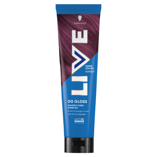 Schwarzkopf LIVE Go Gloss Cherry Cola Red Colour & Shine Hair Gloss 150ml — image 1