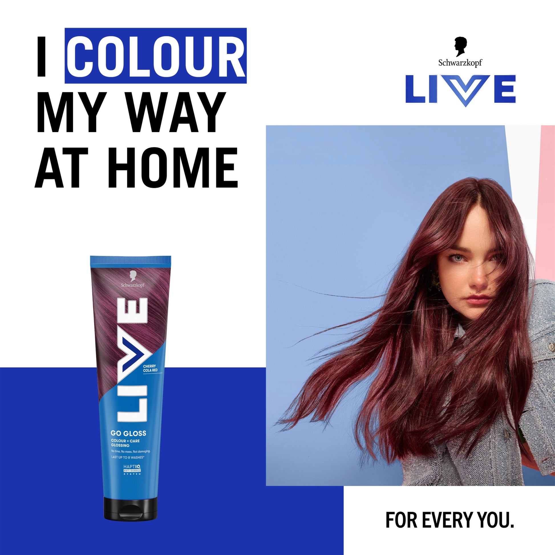 Schwarzkopf LIVE Go Gloss Cherry Cola Red Colour & Shine Hair Gloss 150ml — image 2