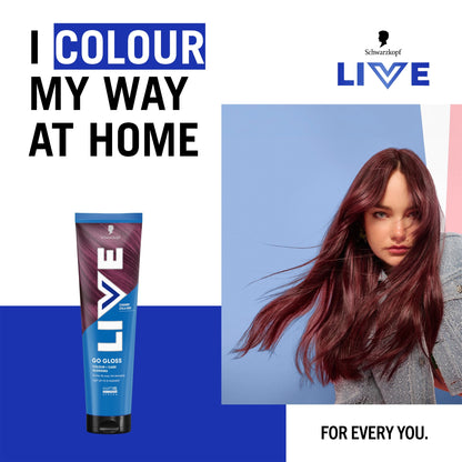 Schwarzkopf LIVE Go Gloss Cherry Cola Red Colour & Shine Hair Gloss 150ml — image 2