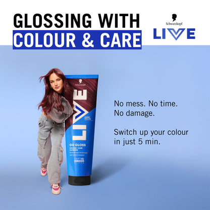 Schwarzkopf LIVE Go Gloss Cherry Cola Red Colour & Shine Hair Gloss 150ml — image 3