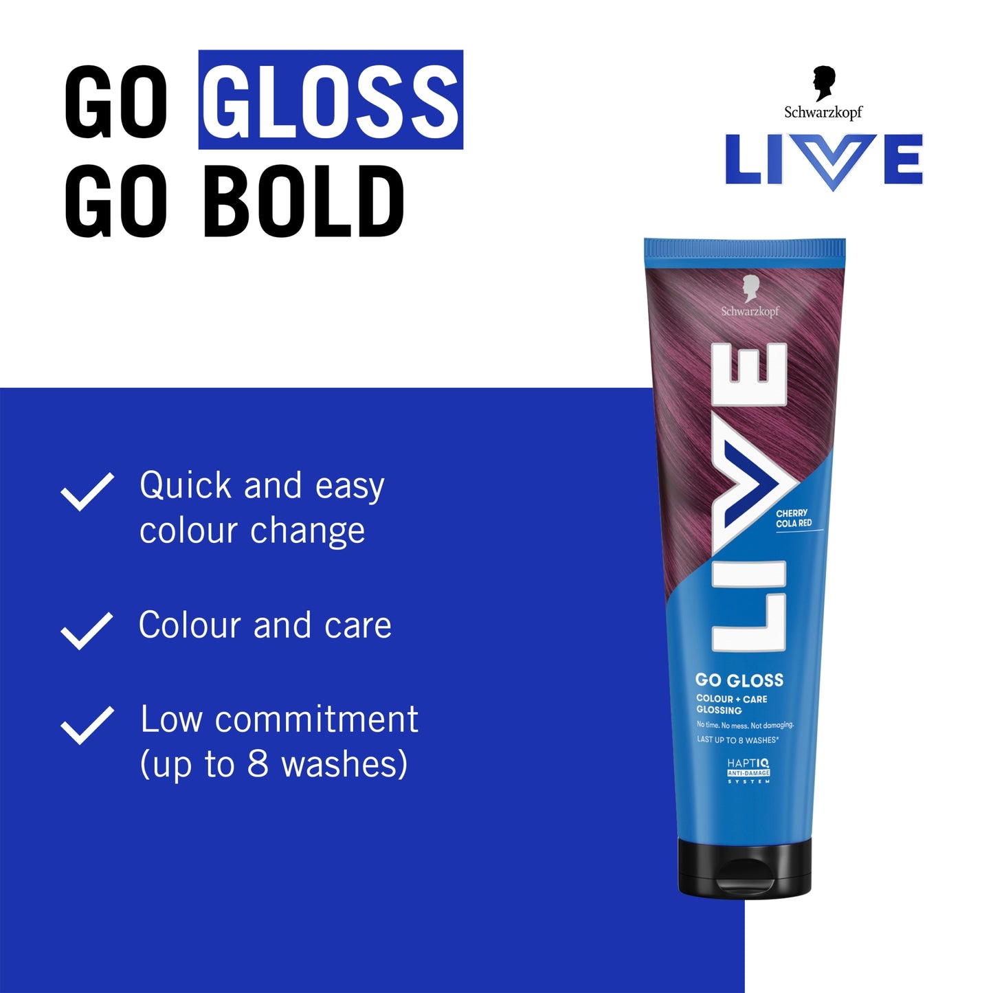 Schwarzkopf LIVE Go Gloss Cherry Cola Red Colour & Shine Hair Gloss 150ml — image 4