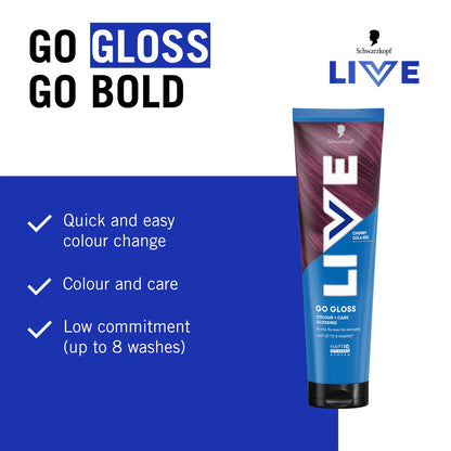 Schwarzkopf LIVE Go Gloss Cherry Cola Red Colour & Shine Hair Gloss 150ml — image 4