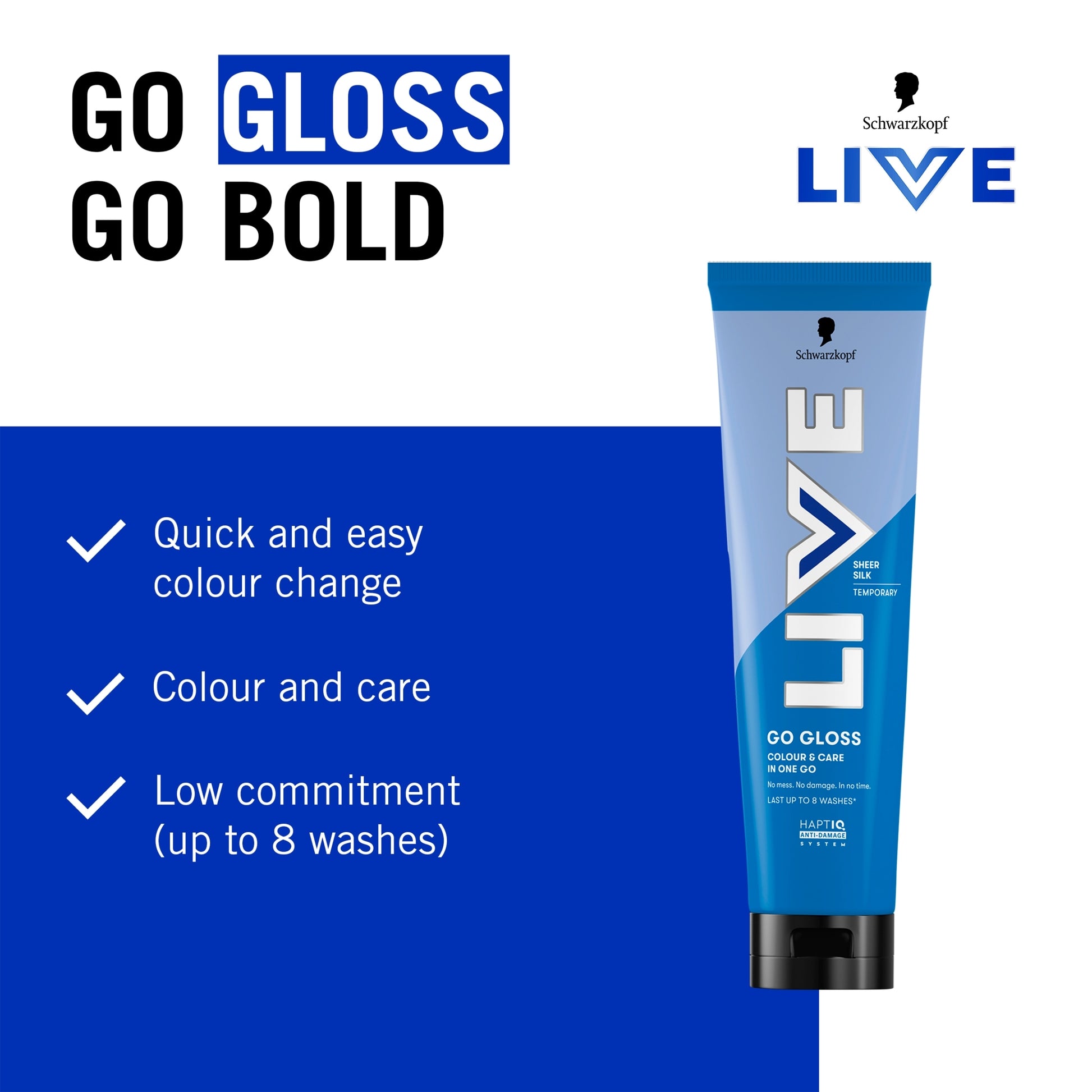 Schwarzkopf LIVE Go Gloss Sheer Silk Colour & Shine Hair Gloss 150ml — image 2
