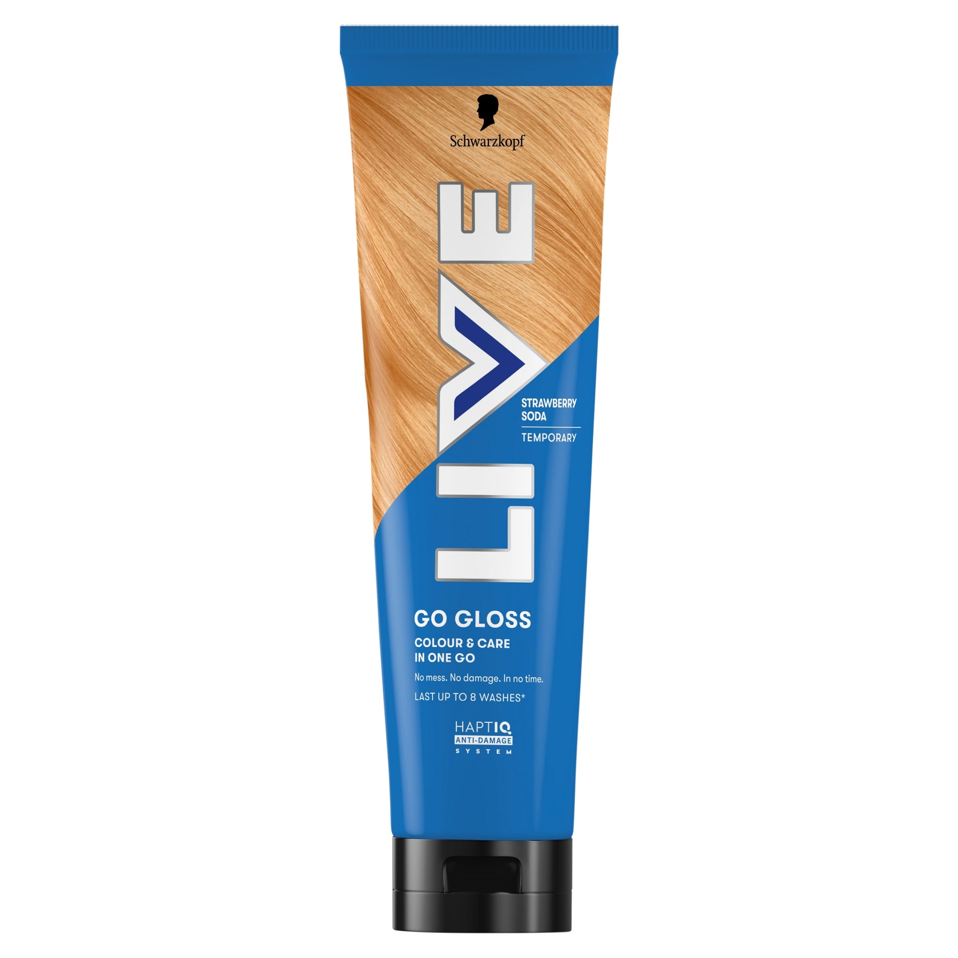 Schwarzkopf LIVE Go Gloss Strawberry Soda Colour & Shine Hair Gloss 150ml — image 1