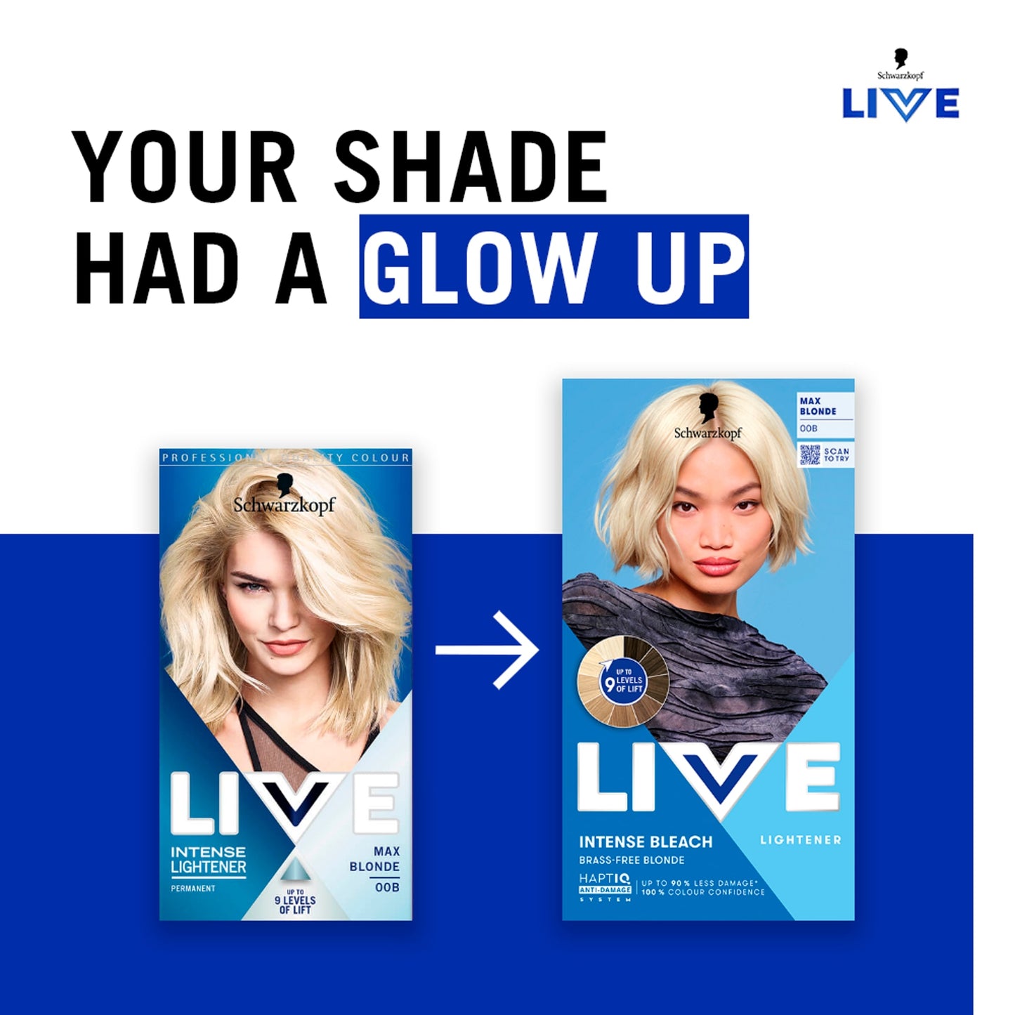 Schwarzkopf LIVE Intense Bleach 00B Max Blonde Hair Lightener — image 2