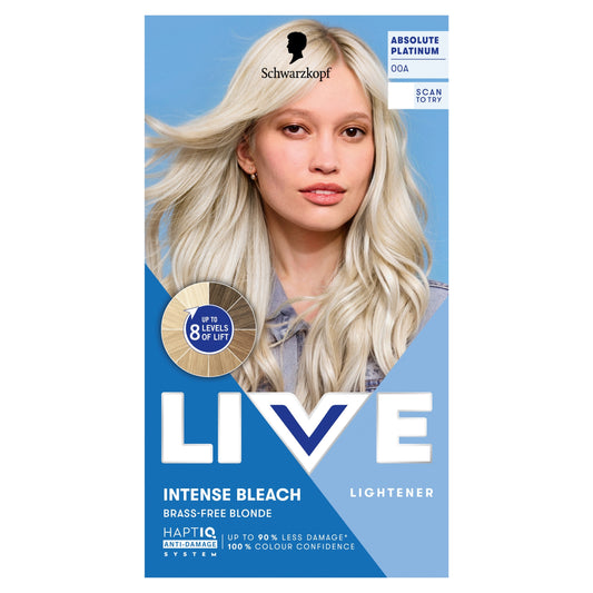 Schwarzkopf LIVE Intense Colour 00A Absolute Platinum Blonde Permanent Hair Dye — image 1