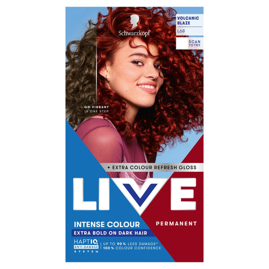 Schwarzkopf LIVE Intense Colour L68 Volcanic Blaze Permanent Hair Dye — image 1