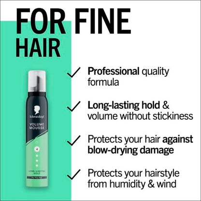 Schwarzkopf Volume Mousse For Fine Hair 200ml — image 3