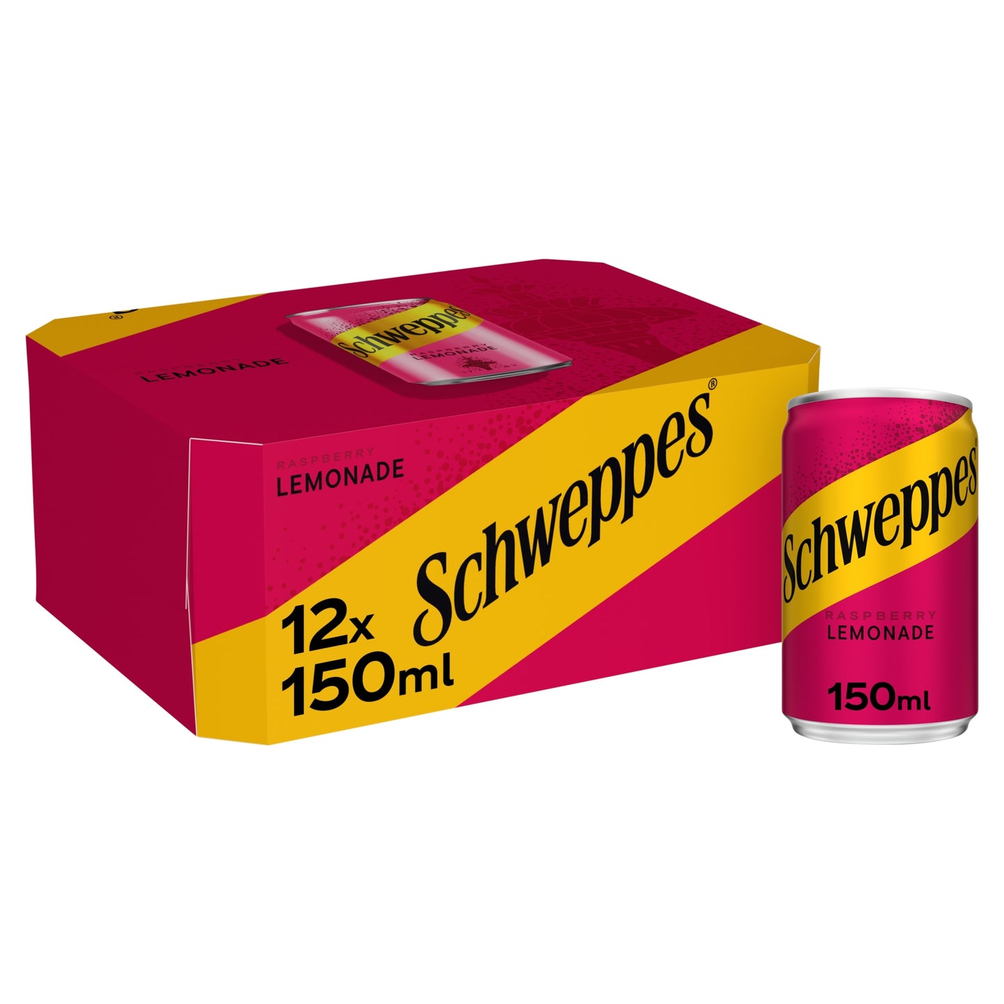 Schweppes Raspberry Lemonade 12 x 150ml — image 1