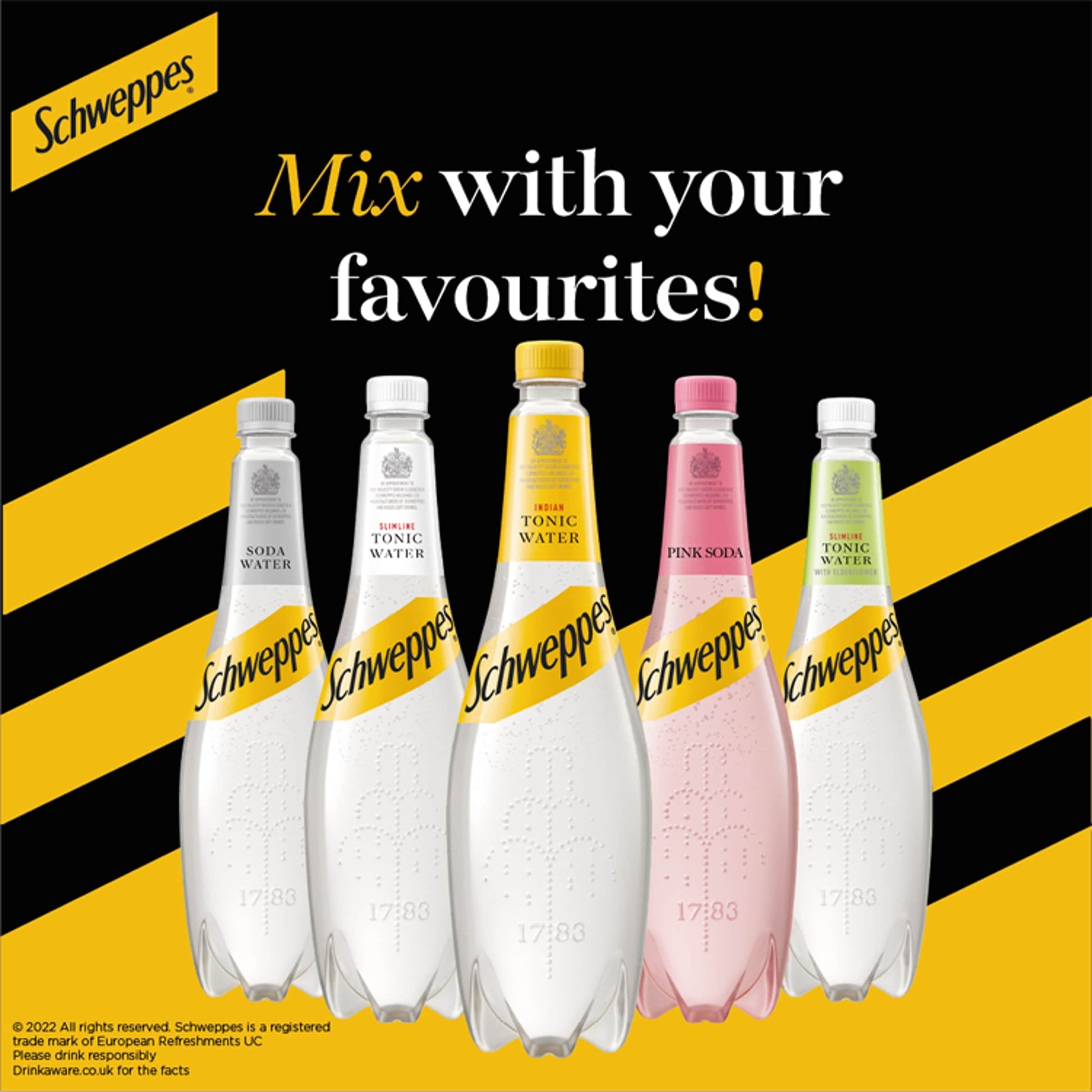 Schweppes Slimline Elderflower Tonic Water 1L — image 2