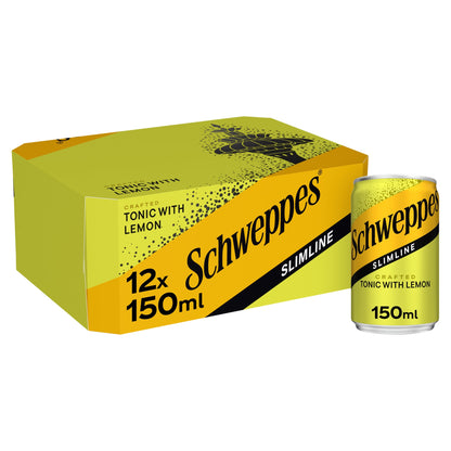 Schweppes Slimline Tonic With Lemon 12X150ml — image 1