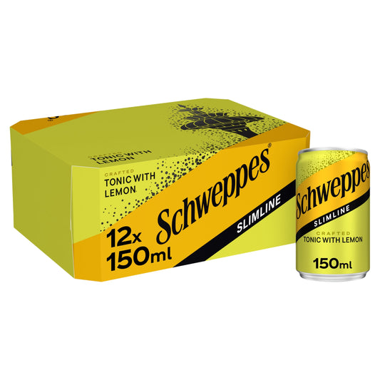 Schweppes Slimline Tonic With Lemon 12X150ml — image 1
