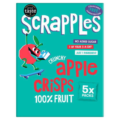 Scrapples Crunchy Plain Apple Crisps Multipack (5x12g) — image 1