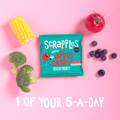 Scrapples Crunchy Plain Apple Crisps Multipack (5x12g) — image 2