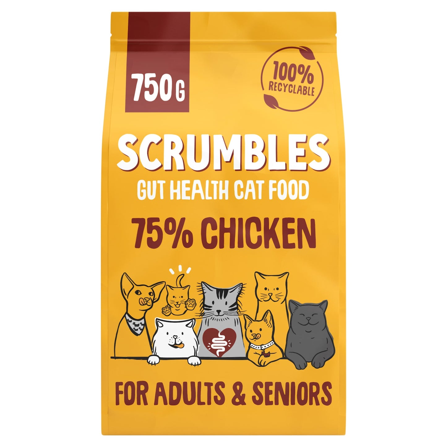 Scrumbles Chicken Dry Cat Food 750G — image 1