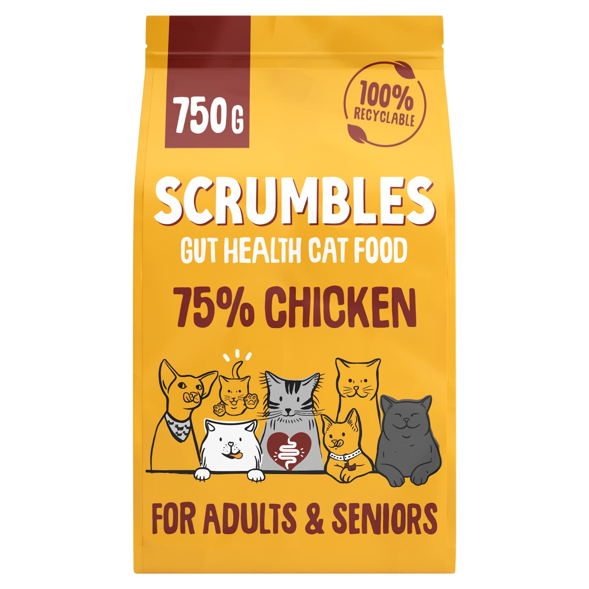 Scrumbles Chicken Dry Cat Food 750G — image 1