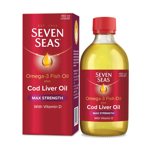 SEVEN SEAS Max Strength Cod Liver Oil Liquid 450ml