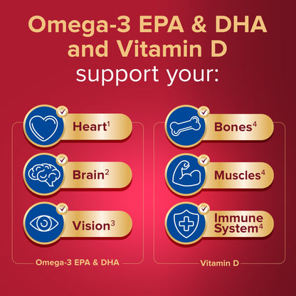 Seven Seas Omega-3 Fish Oil High Strength plus Code Liver Oil With Vitamin D 120 Capsules — image 2