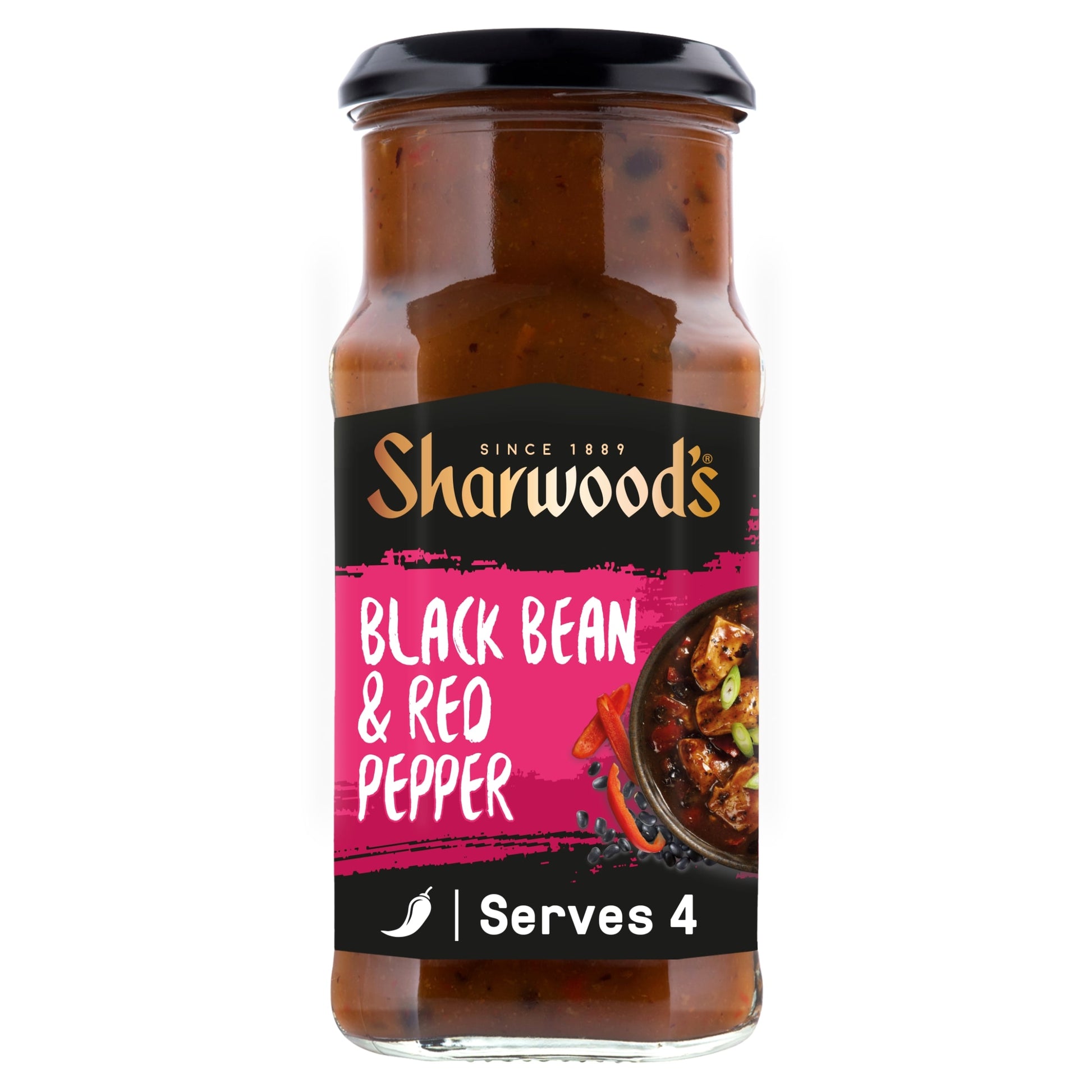 Sharwood's Black bean & Red Pepper Cooking Sauce 425g — image 1