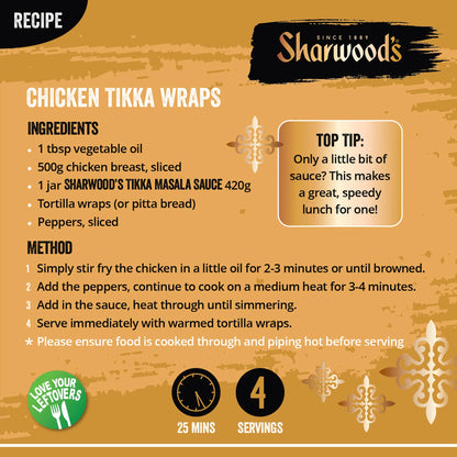 Sharwood's Mild Tikka Masala Curry Sauce 420g — image 3